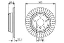 Bosch Brake Disc Pair Part No - 0986479045