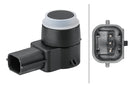HELLA 6PX 358 141-861 Sensor, parking distance control - Tetragonal - 6-pin connector - Plugged