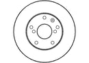 Disctech Brake Disc (Single) - Fits Daewoo - ABD2692 - Front Axle