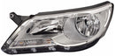 HELLA 1LD 247 038-231 FF/Halogen-Headlight - left - for e.g. VW Tiguan (5N_)