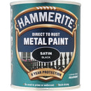 Hammerite Direct To Rust Metal Paint- Satin Black - 2.5 Litre - 5084907
