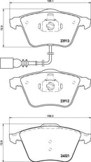 Mintex Brake Pad Set fits -Audi Seat VW MDB3183 (also fits other vehicles)