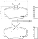 Mintex Brake Pad Set fits -Peugeot MDB1376 (also fits other vehicles)