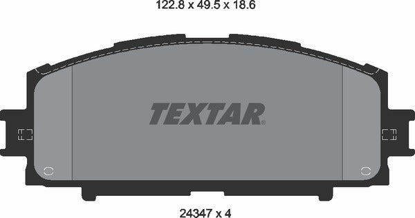 Daihatsu Toyota, Brake Pad Set - Textar 24347012160101