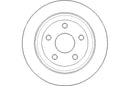 Disctech Brake Disc (Single) - Fits Hyundai, Jeep - ABD3069 - Rear Axle