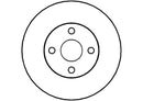Disctech Brake Disc (Single) - Fits Toyota - ABD2815 - Front Axle