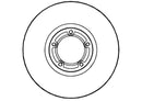 Disctech Brake Disc (Single) - Fits Ford, Vw - ABD3484 - Front Axle