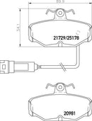 Mintex Brake Pad Set fits -Ford MDB1286 (also fits other vehicles)