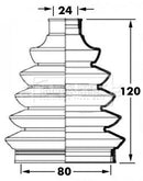 Borg & Beck Cv Joint Boot Kit  - BCB6029 fits Chrysler, Mini, Nissan, Toyota