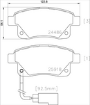 Brembo Brake Pad Set - P24066