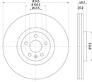 Mintex Brake Discs fits -Volvo V288:5 MDC2788C (also fits other vehicles)