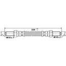 Borg & Beck Brake Hose  - BBH6135 fits Ford Capri,Cortina,Jag XJ,XJS