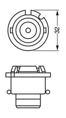 Bosch Eco D2R 35W P32D-3 Hid Part No - 1987302852