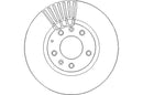 Disctech Brake Disc (Single) - Fits Mazda, Mercedes-benz - ABD2252 - Front Axle