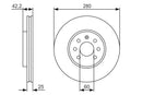 Bosch Brake Disc Pair Part No - 0986479S55