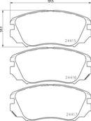 Mintex Brake Pad Set fits -Chevrolet Opel Saab Vauxhall MDB2870 (also fits other vehicles)