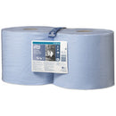 Tork 3 Ply Premium Industrial Heavy Duty Wiping Paper - Blue - 2 x 119m Combi Rolls - 130081