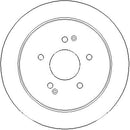 Disctech Brake Disc (Single) - Fits Audi, Ssangyong - ABD3869 - Rear Axle