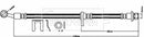 Borg & Beck Brake Hose  - BBH8399 fits Honda CR-V IV (RE) 10/12-