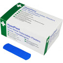 Safety First Aid HypaPlast Blue Catering Plasters - Pack of 100 - D7001
