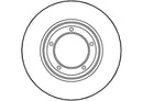 Disctech Brake Disc (Single) - Fits Citroën, Land rover - ABD2759 - Front Axle