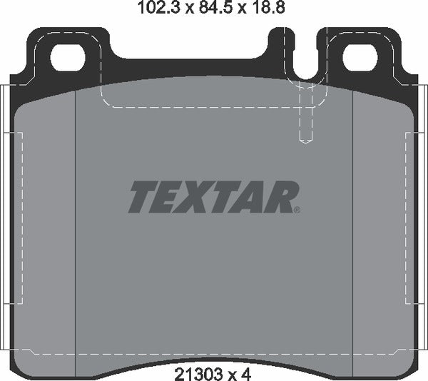 Textar Brake Pad Set - 2130304