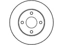 Disctech Brake Disc (Single) - Fits Nissan - ABD2768 - Front Axle