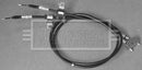 Borg & Beck Brake Cable - BKB3359 fits Ford Fiesta (Drums) 10/08-