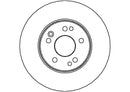 Disctech Brake Disc (Single) - Fits Mercedes-benz, Mitsubishi - ABD3512 - Front Axle