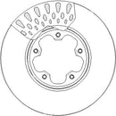 Disctech Brake Disc (Single) - Fits Ford - ABD3377 - Front Axle