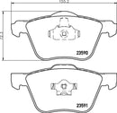 Mintex Brake Pad Set fits -Volvo MDB2543 (also fits other vehicles)