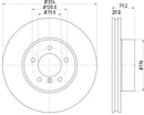 Mintex Brake Discs fits -BMW V374:5 MDC1659C (also fits other vehicles)