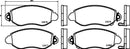 Mintex Brake Pad Set fits -Ford MDB2061 (also fits other vehicles)