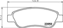 Mintex Brake Pad Set fits -Citroën Peugeot Toyota MDB2743 (also fits other vehicles)