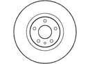 Disctech Brake Disc (Single) - Fits Alfa romeo - ABD2073 - Front Axle