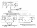 Borg & Beck Brake Pad Set - BBP2631 fits Audi A4 (1LA,1LB) 06/15-