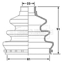 Borg & Beck Drive Shaft Bellow - BCB6200