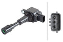 HELLA 5DA 358 057-491 Ignition Coil - 2-pin connector - Bolted