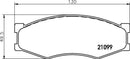 Mintex Brake Pad Set fits -Infiniti Nissan MDB1279 (also fits other vehicles)