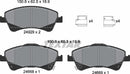 Toyota, Brake Pad Set - Textar 24668012427501