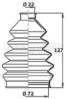 First Line Cv Joint Boot Kit  - FCB2351R fits Vauxhall Corsa 1.0 97-on Outer