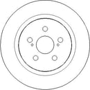 Disctech Brake Disc (Single) - Fits Lexus, Nissan - ABD3384 - Rear Axle