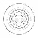 Borg & Beck Brake Disc Pair  - BBD5415 fits Honda Jazz II 1.3 03/02-11/07