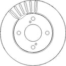 Disctech Brake Disc (Single) - Fits Suzuki - ABD3369 - Front Axle