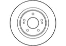 Disctech Brake Disc (Single) - Fits Mitsubishi, Suzuki - ABD2189 - Front Axle