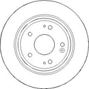 Disctech Brake Disc (Single) - Fits Honda, Vw - ABD3309 - Rear Axle