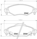 Mintex Brake Pad Set fits -Toyota MDB2609 (also fits other vehicles)