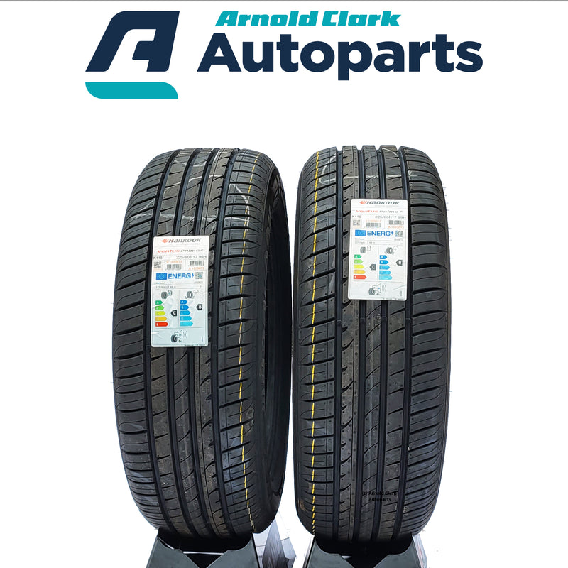 225 60 17 99H Hankook Ventus Prime 2 (K115) Tyres x2 Pair