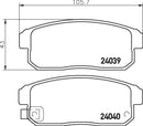 Mintex Brake Pad Set fits -Mazda MDB2588 (also fits other vehicles)