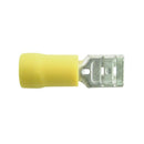 Wot-nots Wiring Connectors - Yellow - Female Slide-On 250 - 6.3mm - Pack of 2 - PWN307